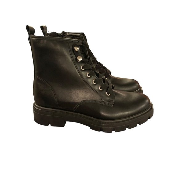 Madden Girl Combat Boots, Short lace-up Gwinn Flexible Bottom Dressy Casual - Picture 1 of 4